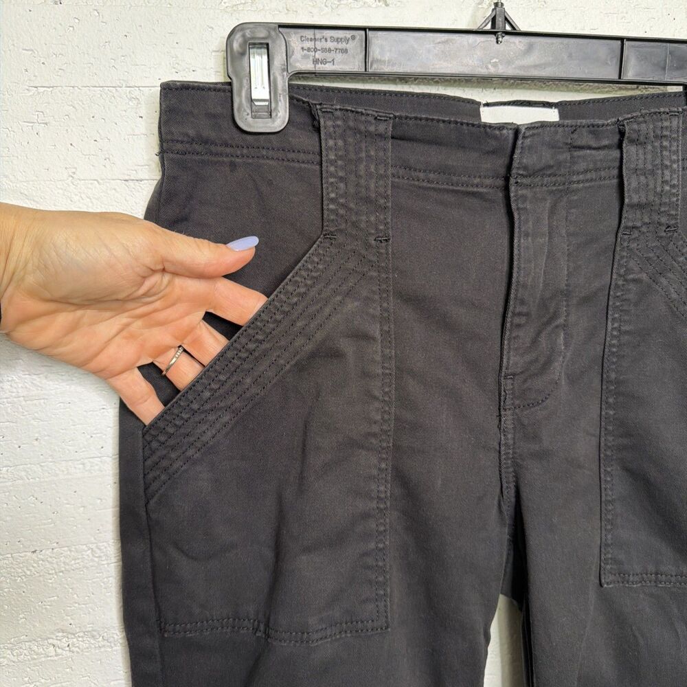 Frame Banded Bottom Trapunto Moto Joggers Ankle Zip 27 - Picture 5 of 10